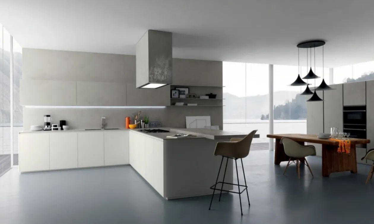 Cucina con Top in Laminam